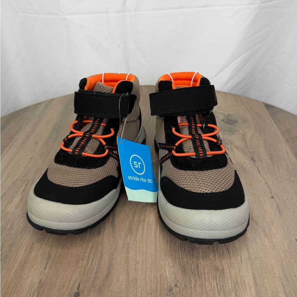 Stride Rite Brown and Orange Kids' Adventure Boots